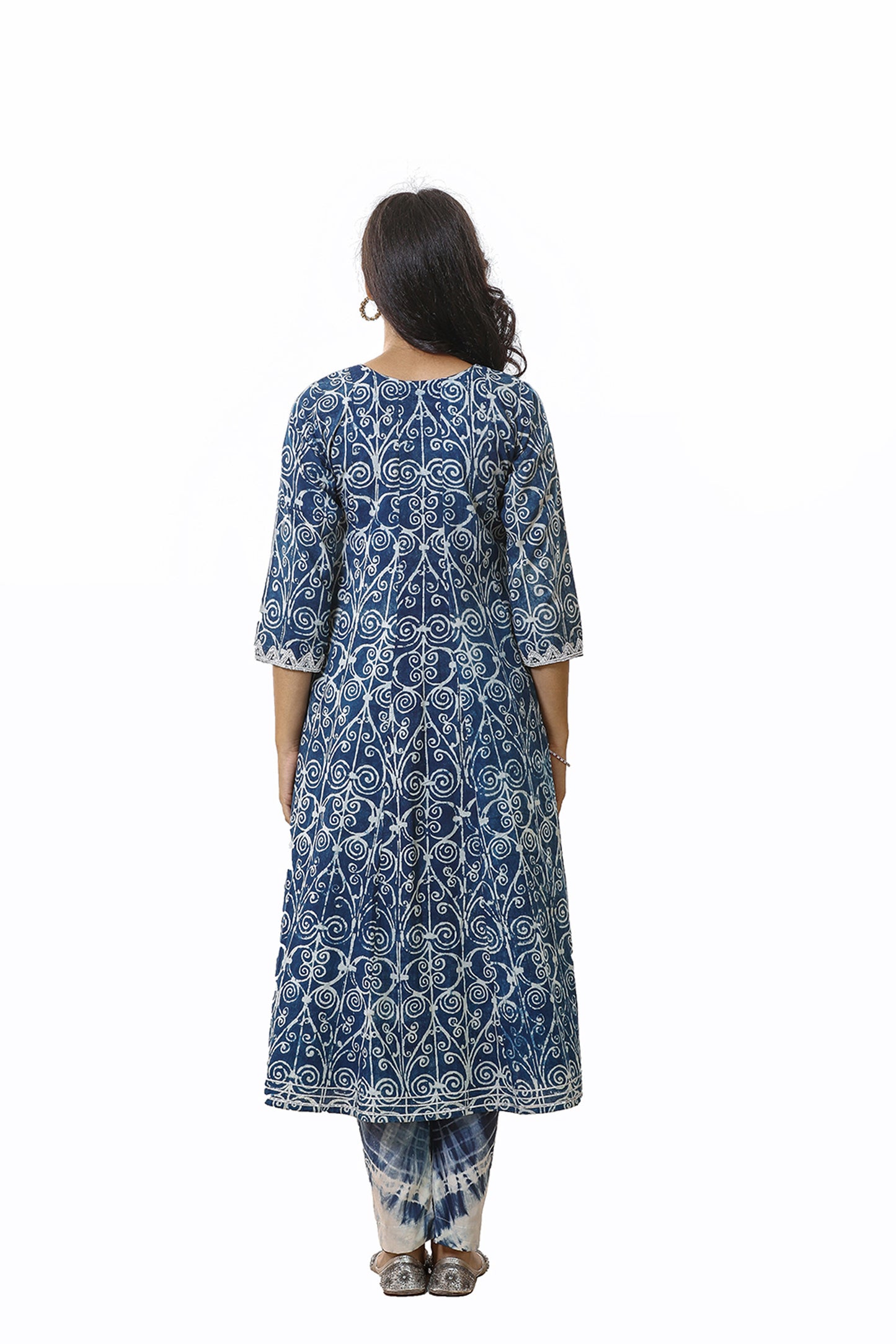 Indigo Beaded kurta