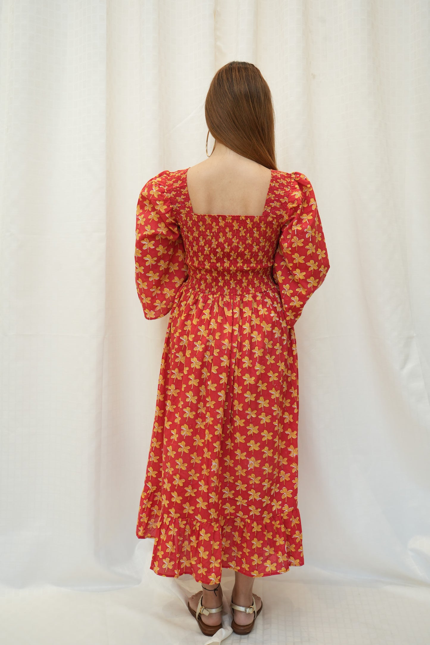 Red Smocking Dress