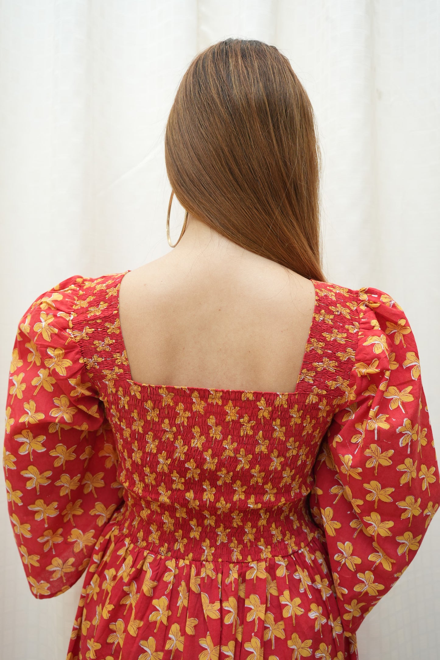 Red Smocking Dress