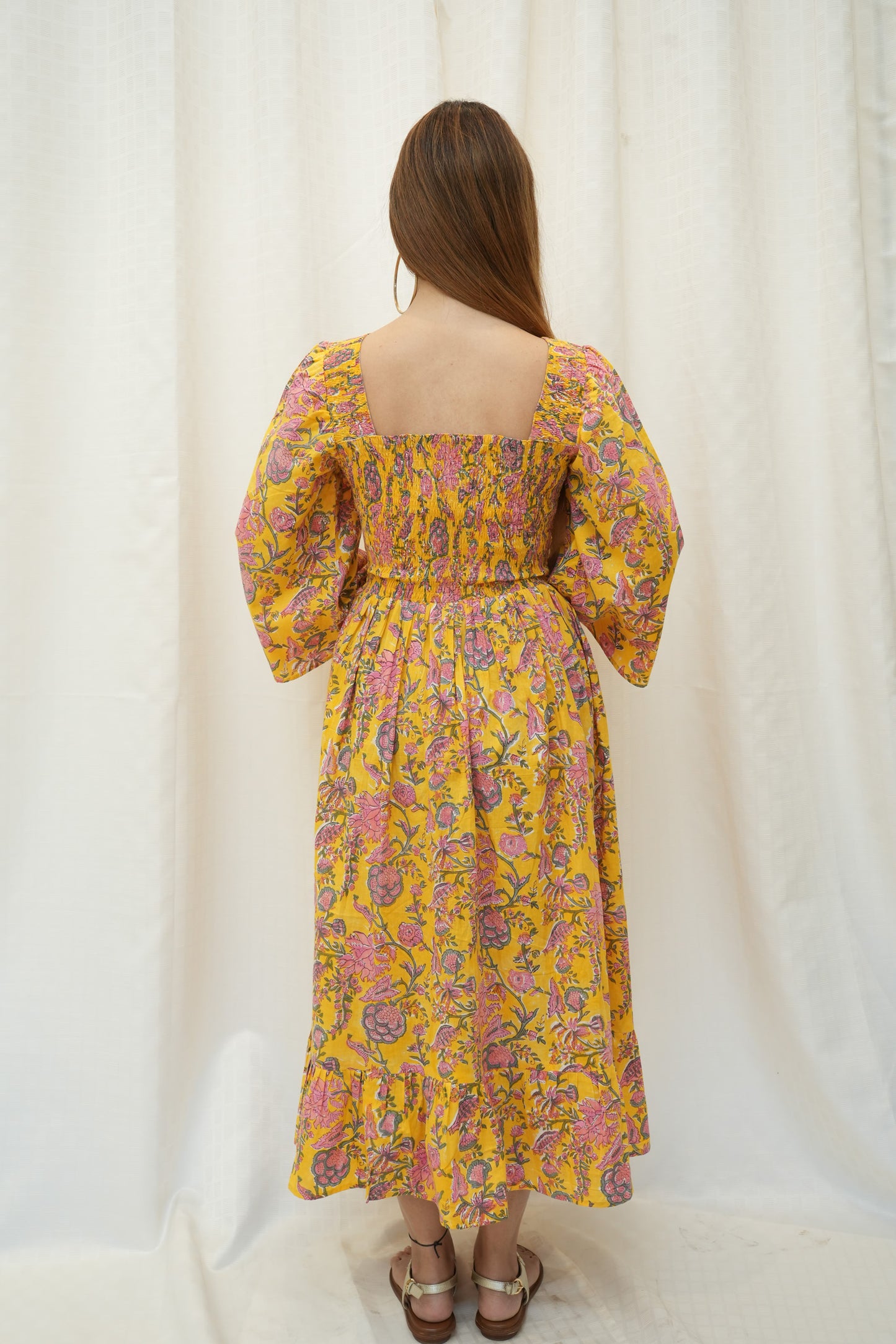 Yellow Smocking Dress