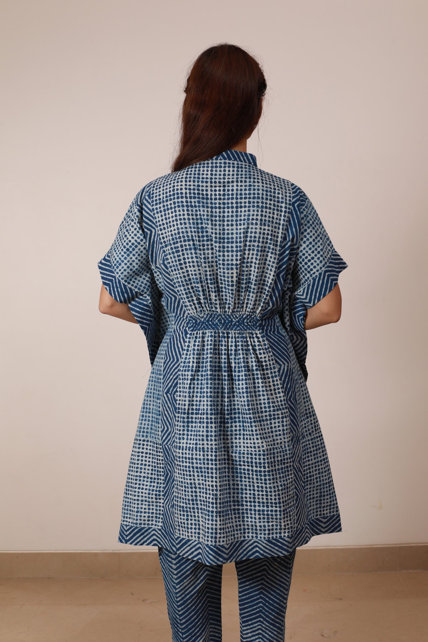 Indigo kaftan style Cordset