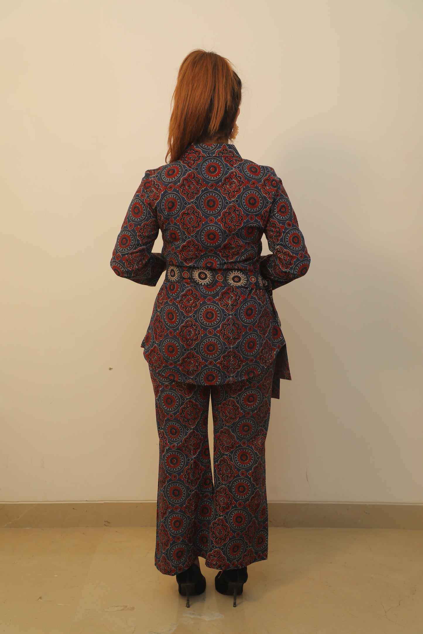 Blue Ajrakh Cordset