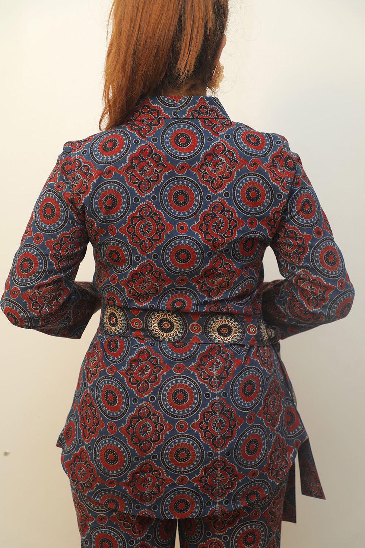 Blue Ajrakh Cordset
