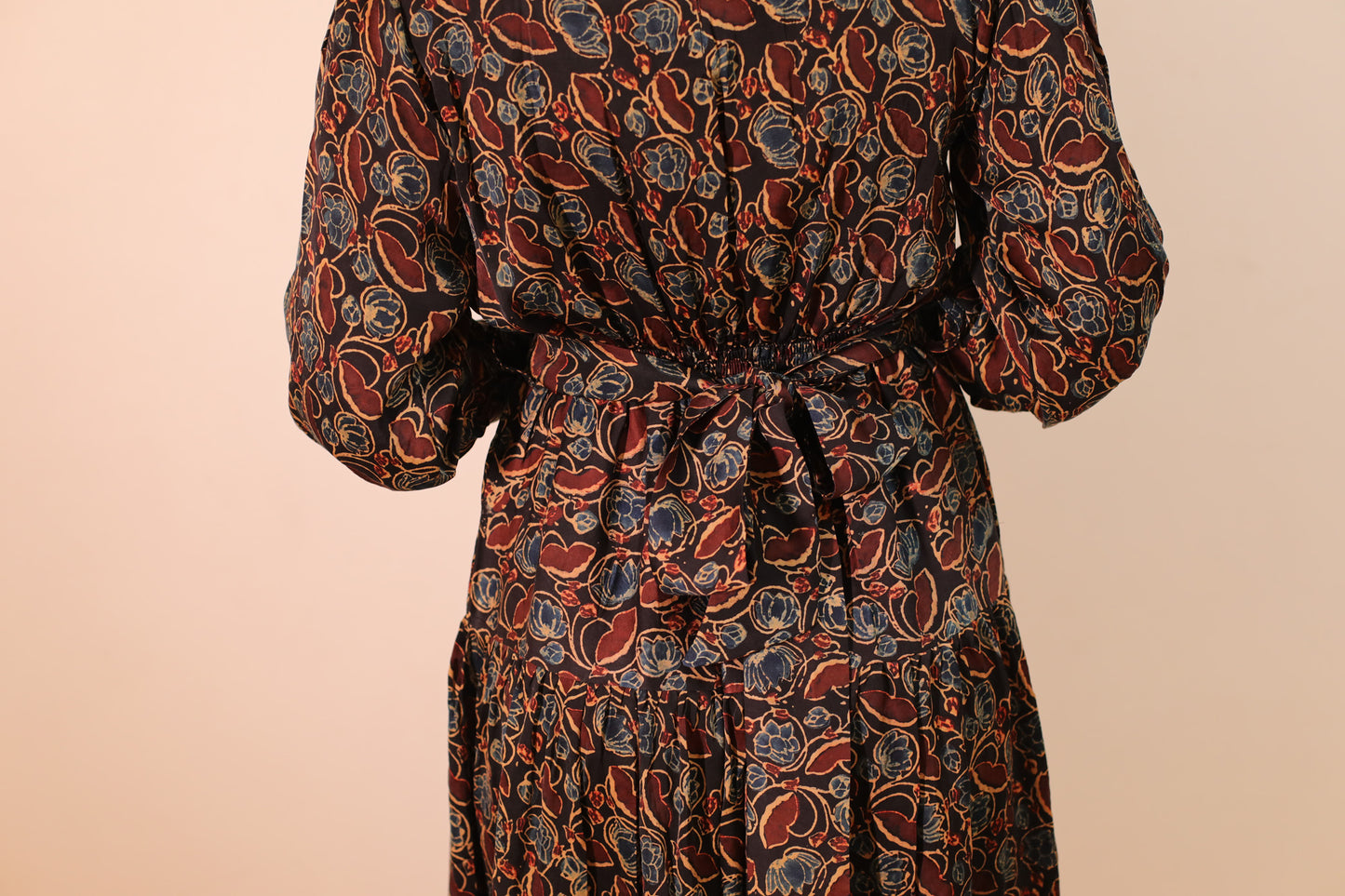 Black Modal Floral Dress