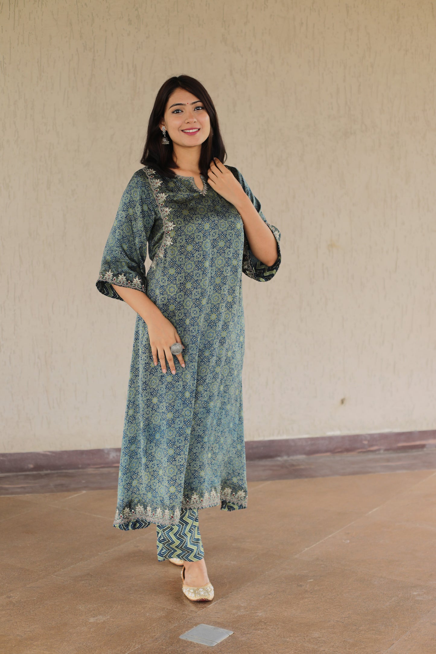 Modal Green Zari Cordset