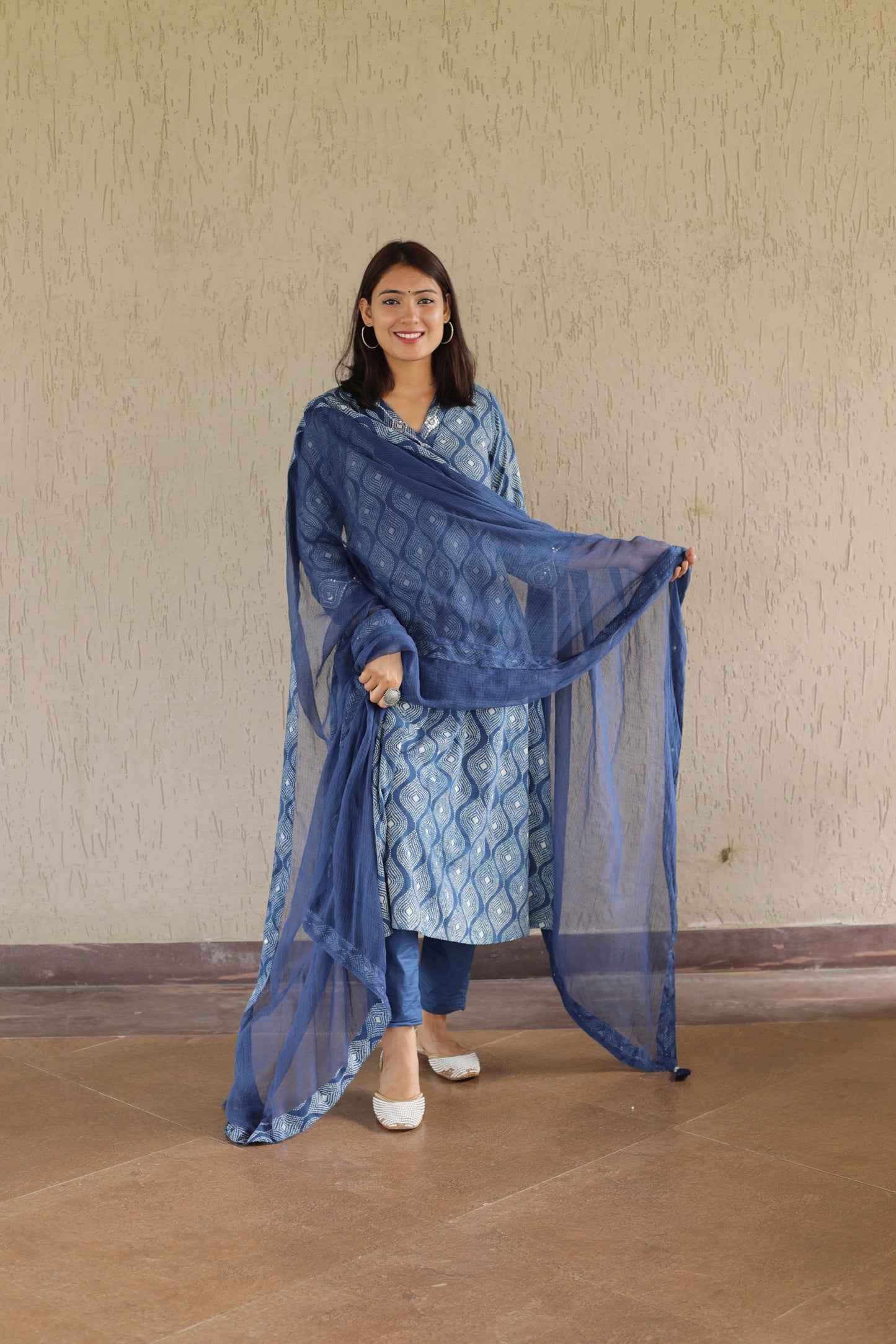 Indigo Beaded Suitset