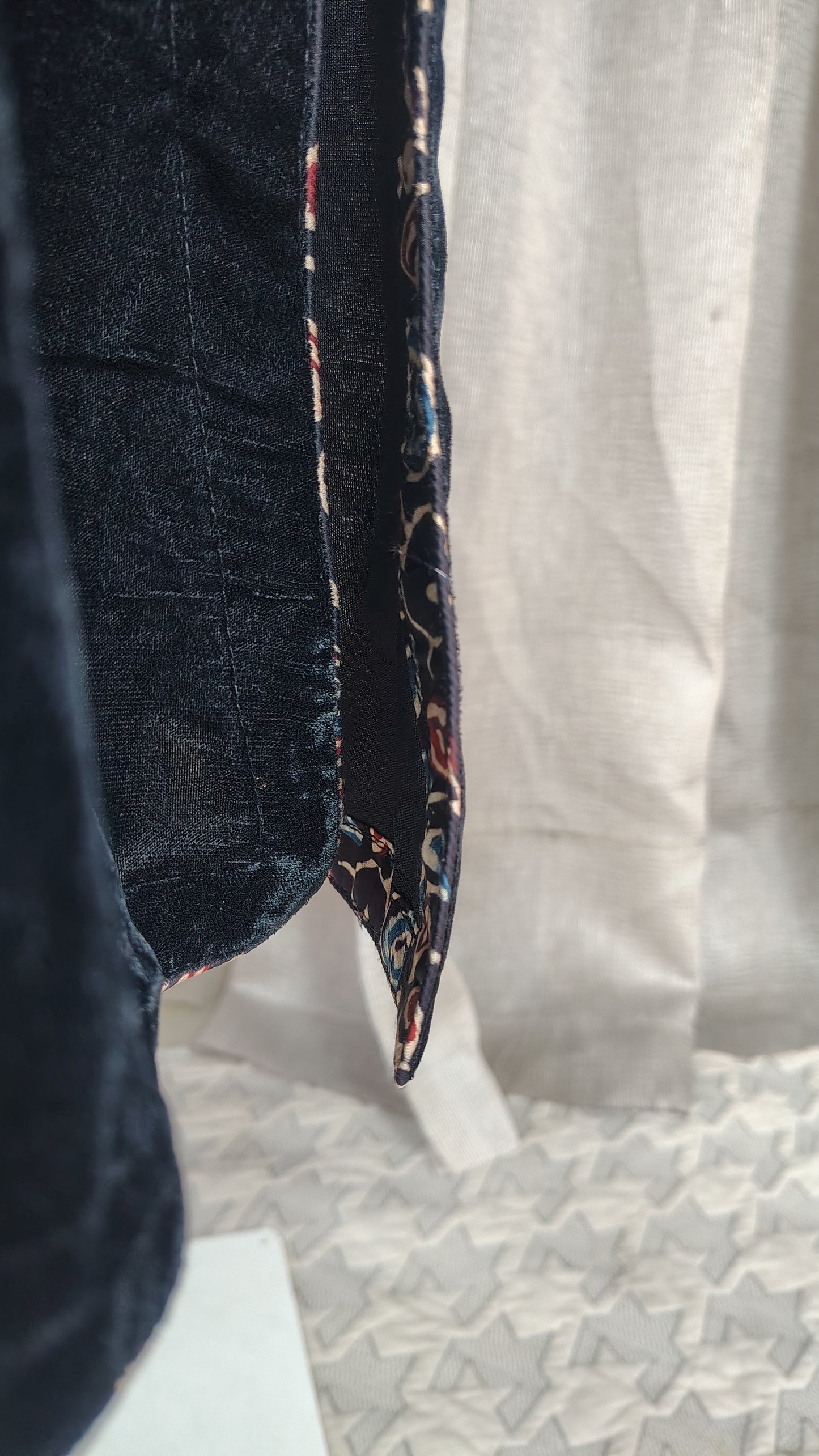 Black zari sequence embellished Kurta and pant