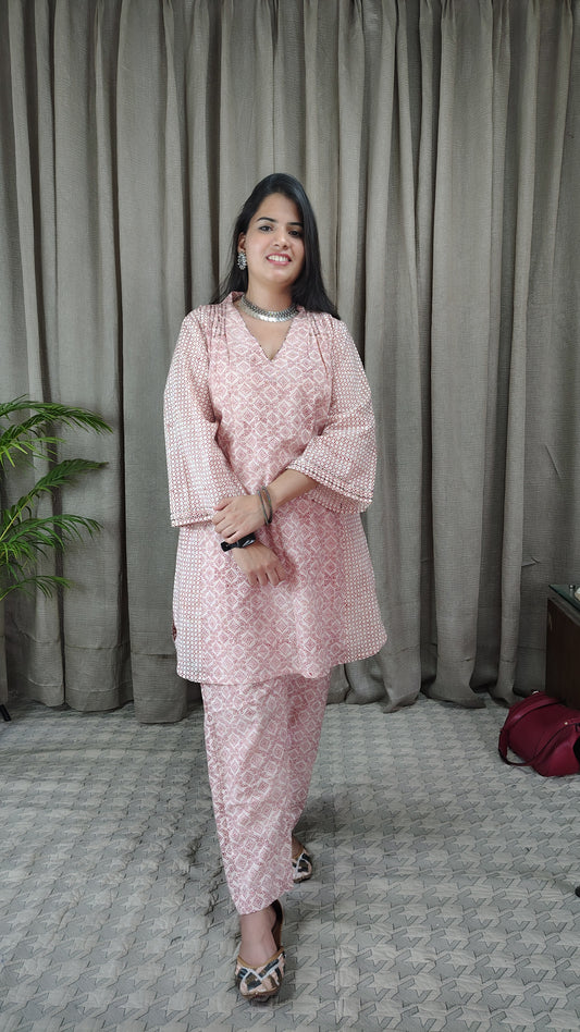Red Bagh Print Cordset