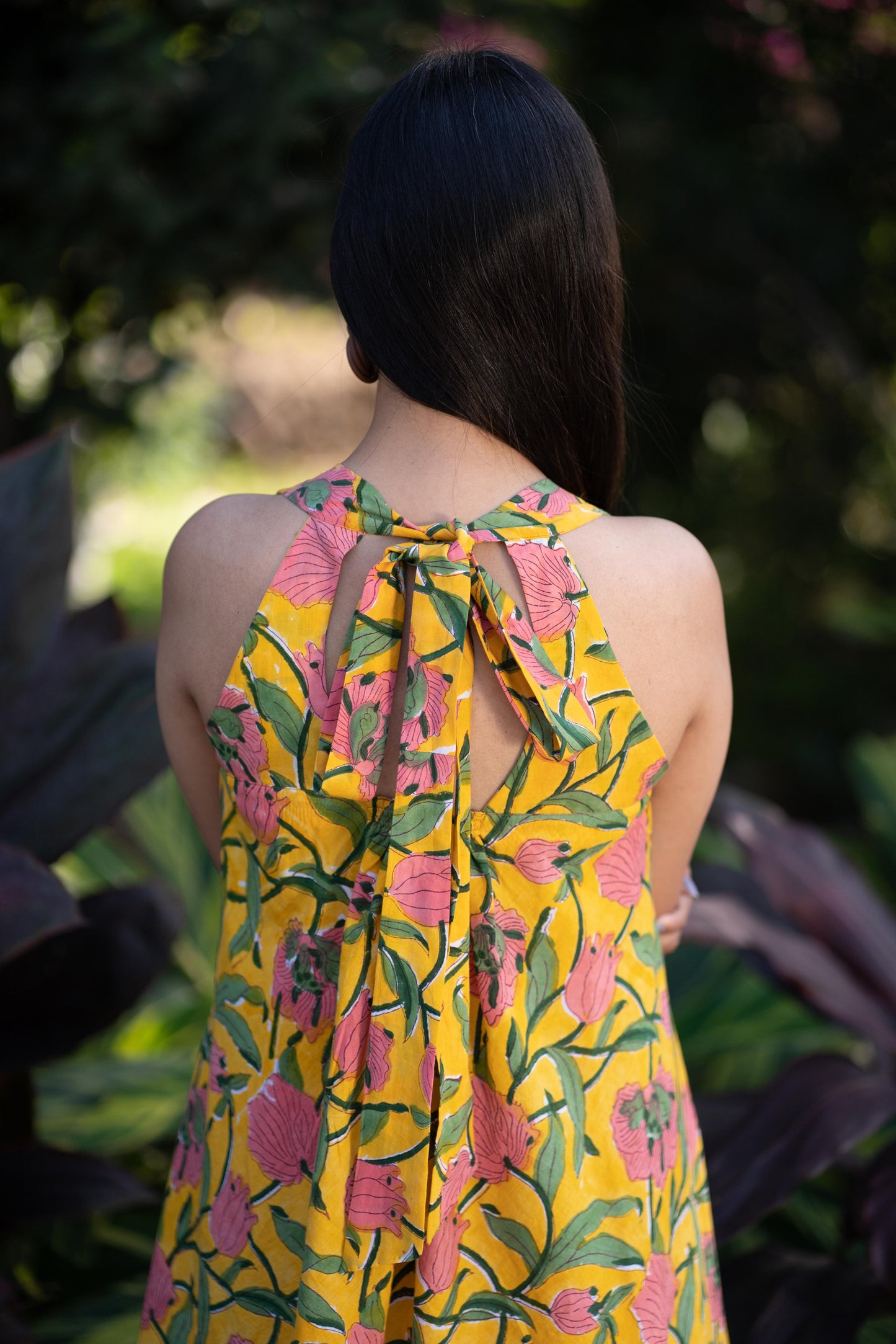 Yellow Halter neck Dress