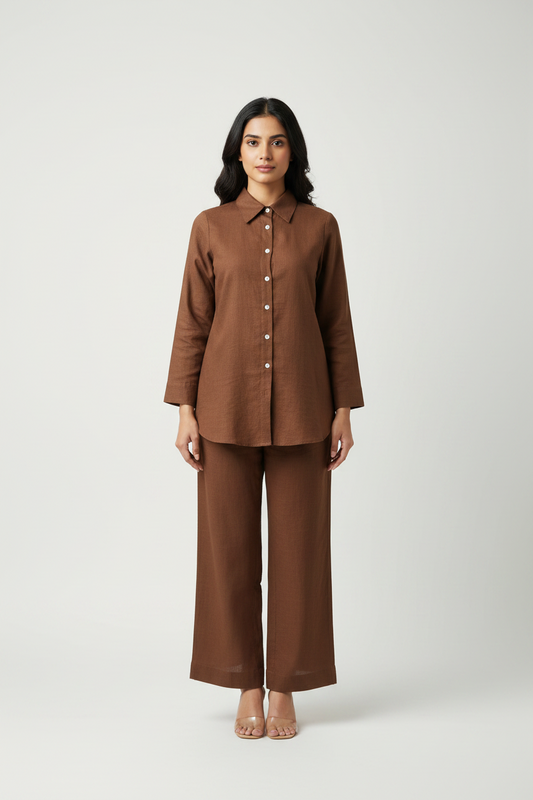 Brown Cotton Cordset