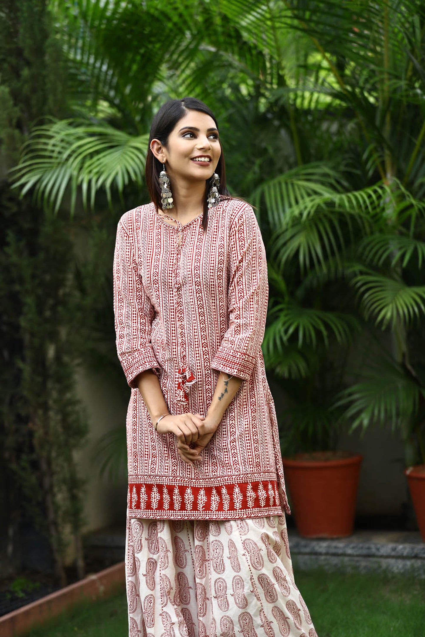 Bagh Print Kurta Lehenga
