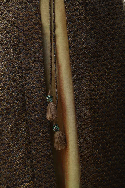 Olive green Modal shrug dress