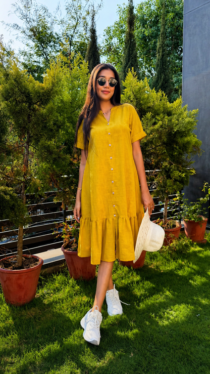 Yellow Cotton Dress