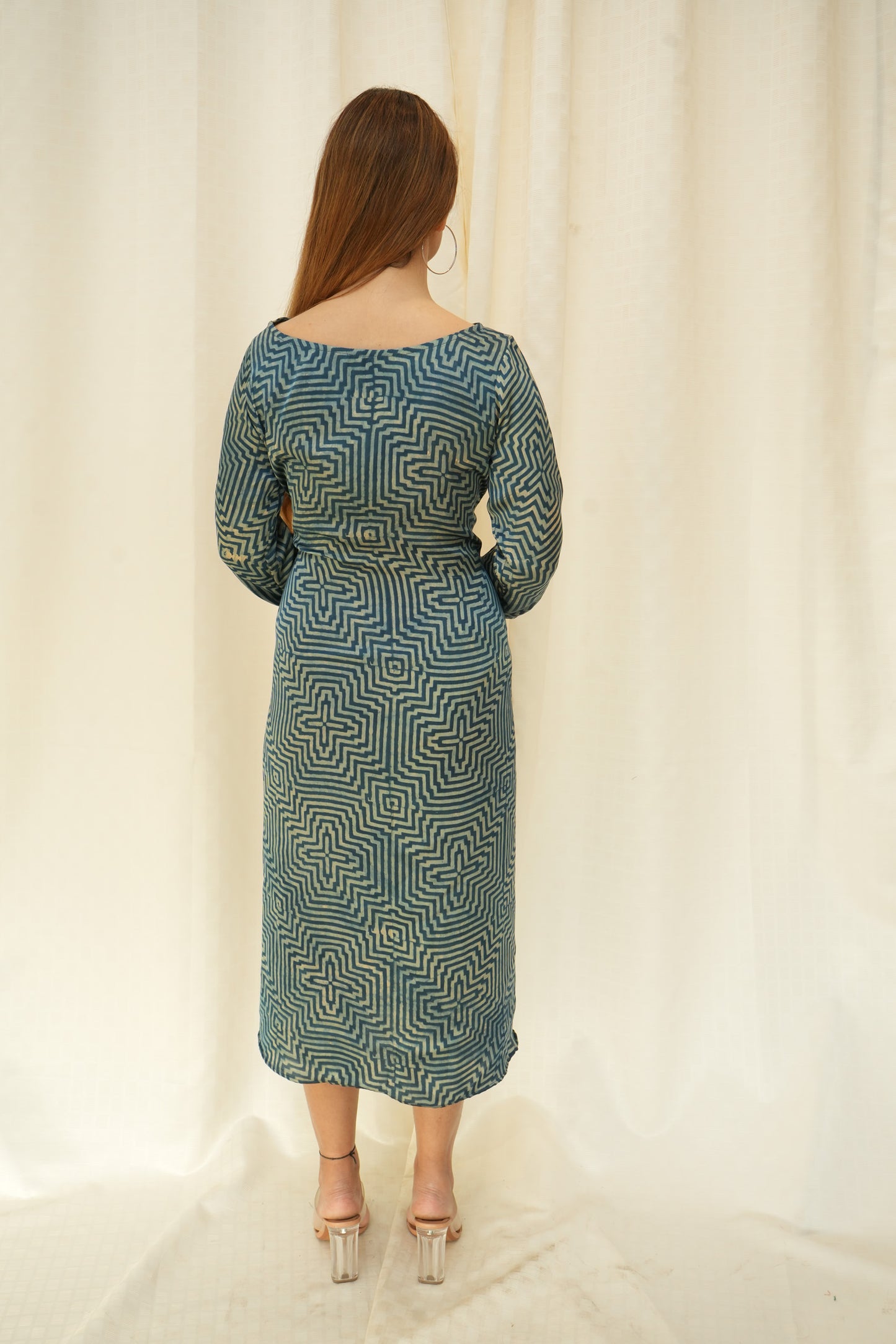 Indigo Geometric Modal dress