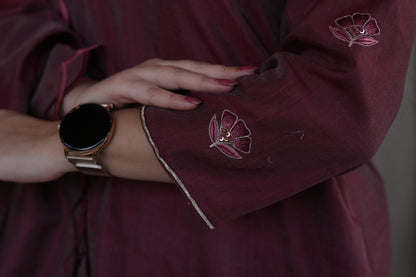 Maroon Chanderi
