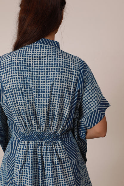 Indigo kaftan style Cordset