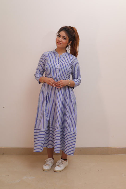 Blue stripe Dress