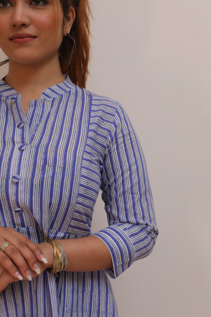 Blue stripe Dress