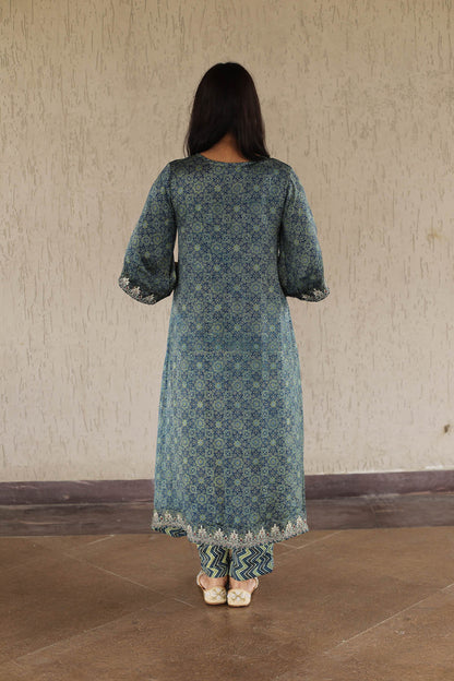 Modal Green Zari Cordset