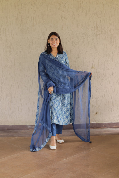 Indigo Beaded Suitset
