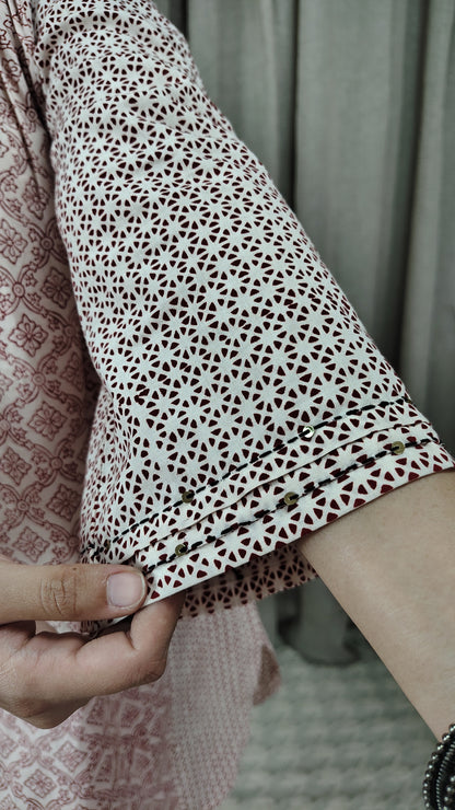 Red Bagh Print Cordset