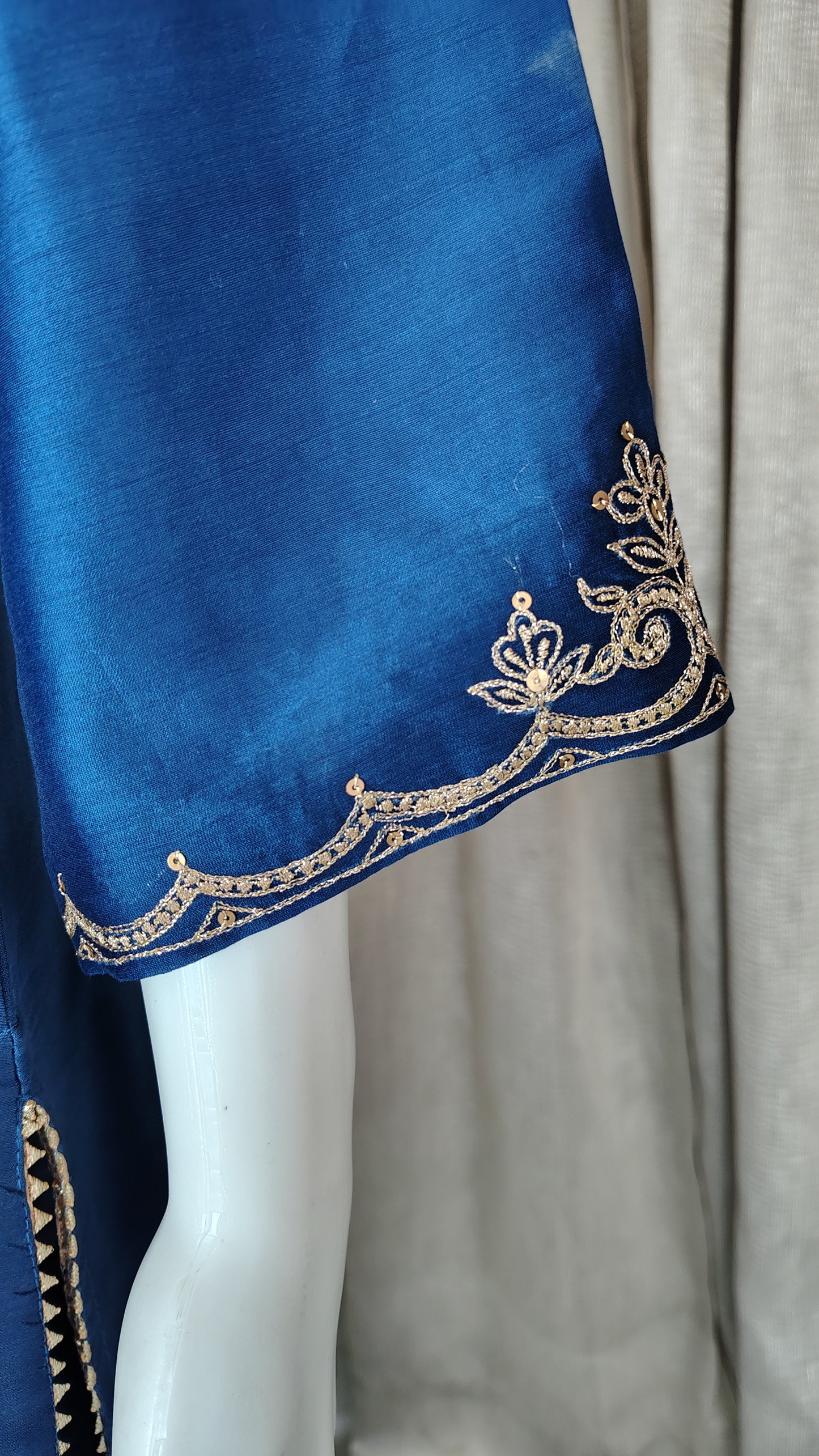 Crimpson Red Chanderi Silk Suitset