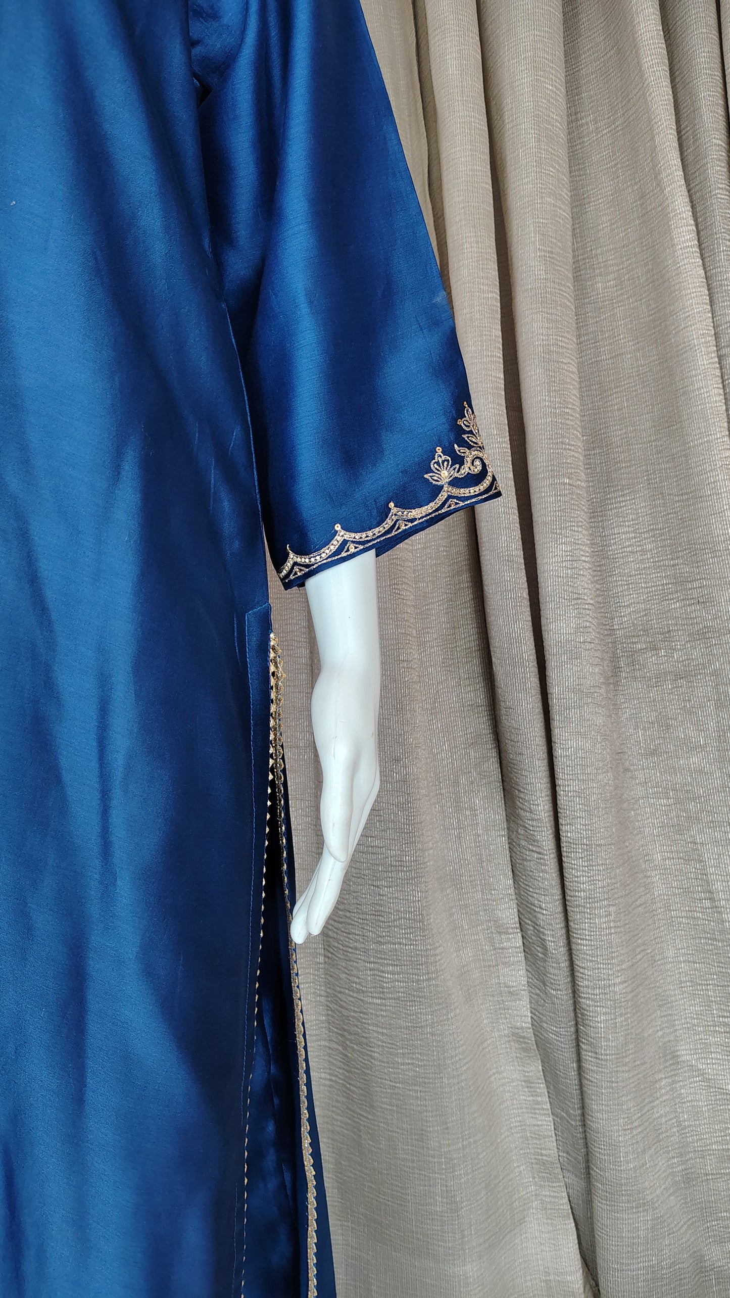 Crimpson Red Chanderi Silk Suitset