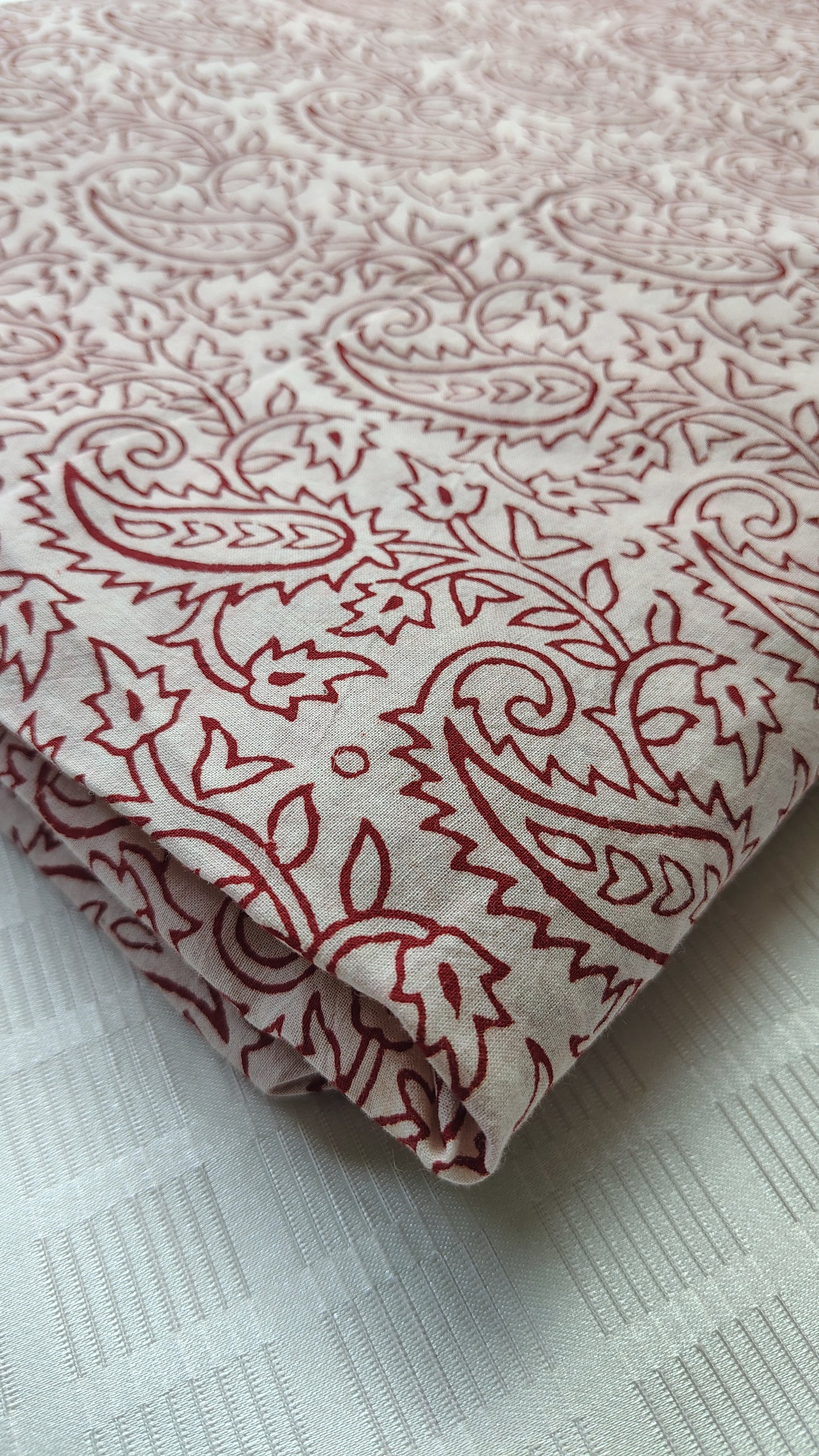 Red Bagh Paisley Print
