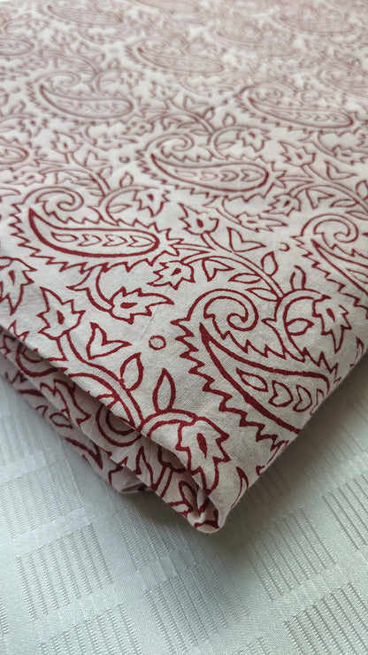 Red Bagh Paisley Print