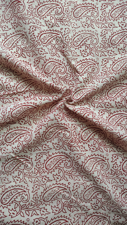 Red Bagh Paisley Print
