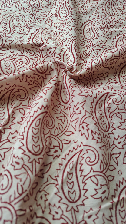 Red Bagh Paisley Print