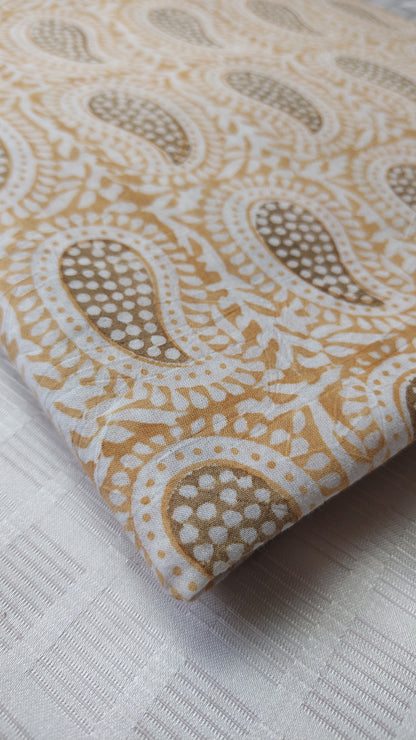 Yellow Bagh Paisley  Print