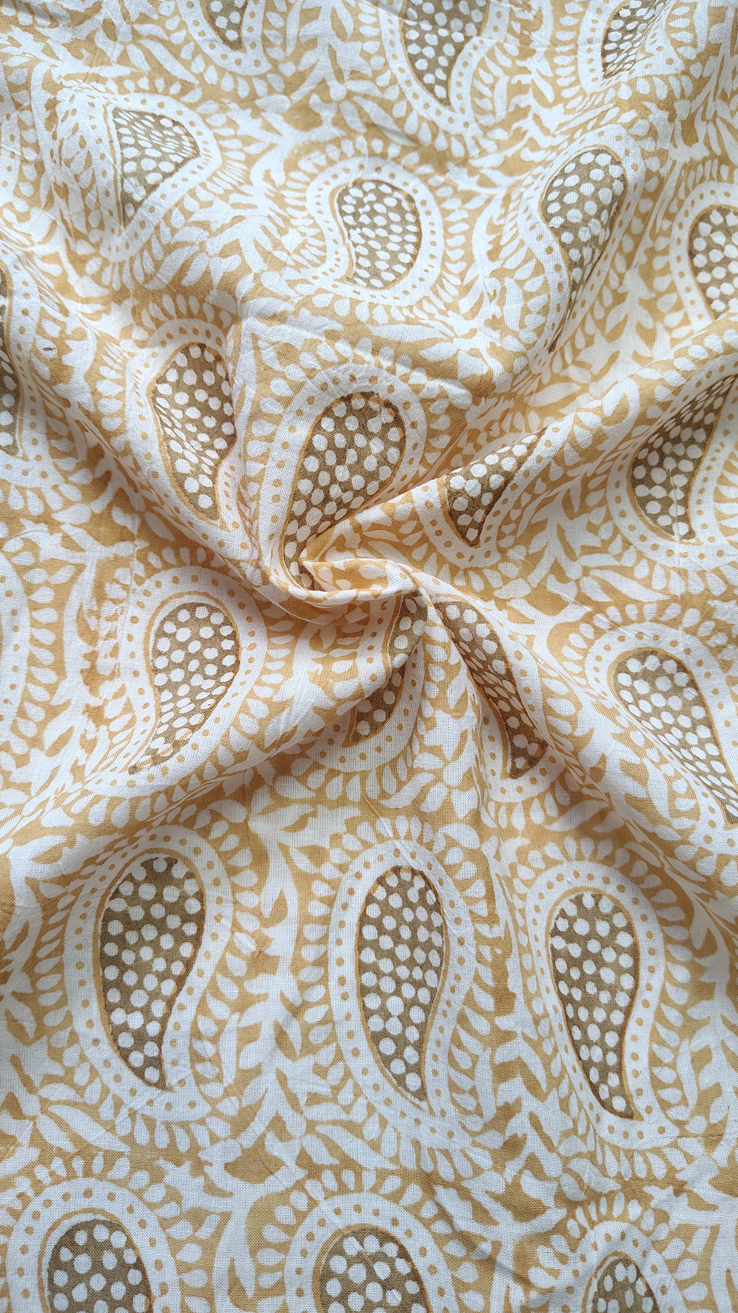 Yellow Bagh Paisley  Print