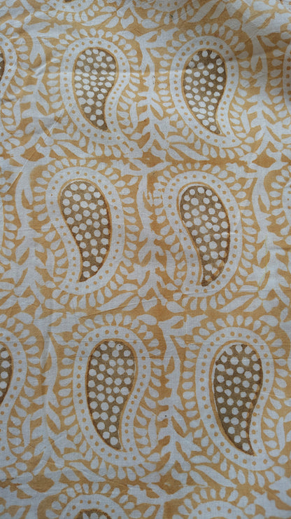 Yellow Bagh Paisley  Print