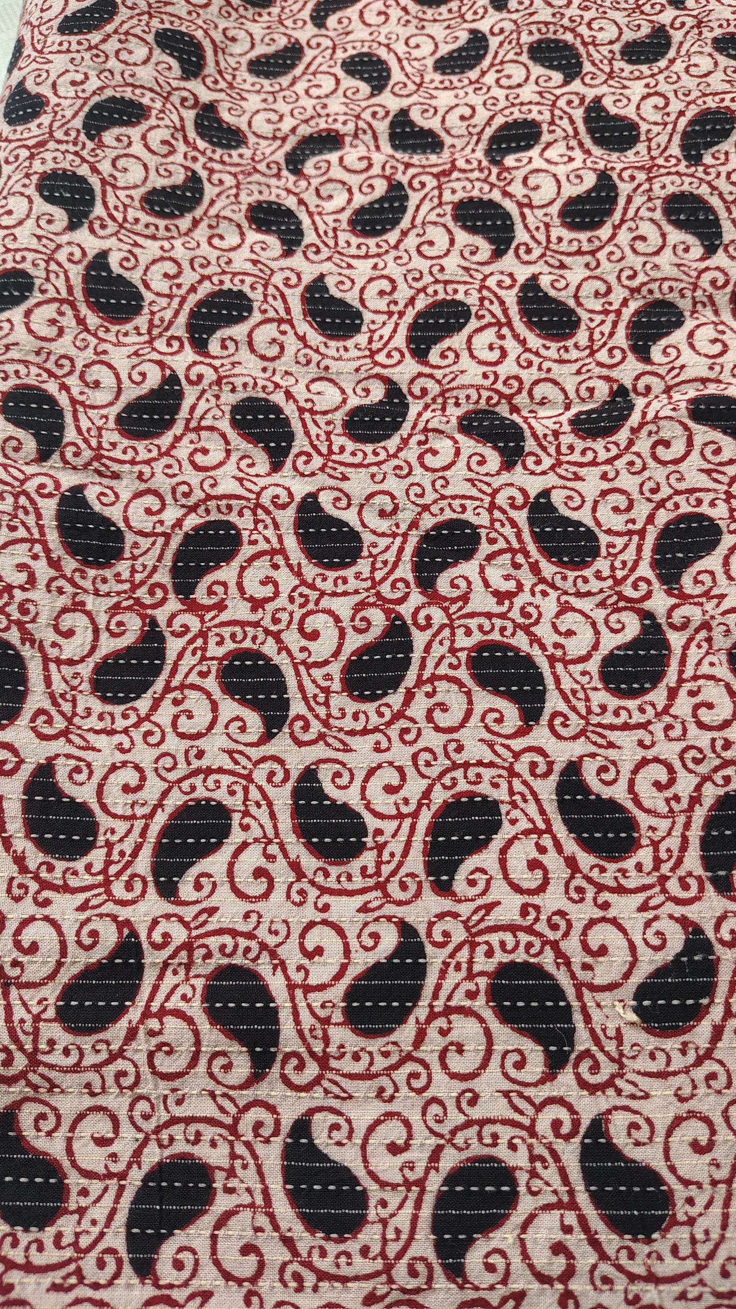 Bagh print on Cotton katha fabric