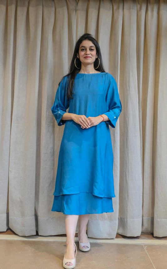 Blue Cotton Dress