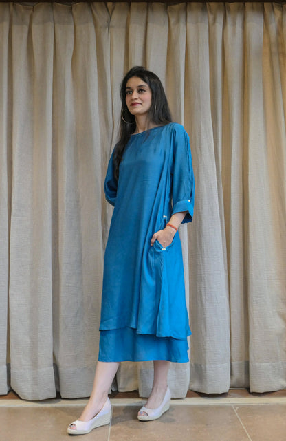 Blue Cotton Dress