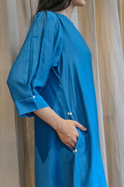 Blue Cotton Dress