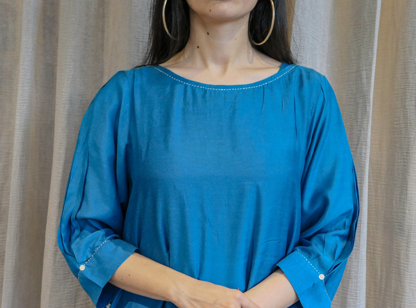 Blue Cotton Dress