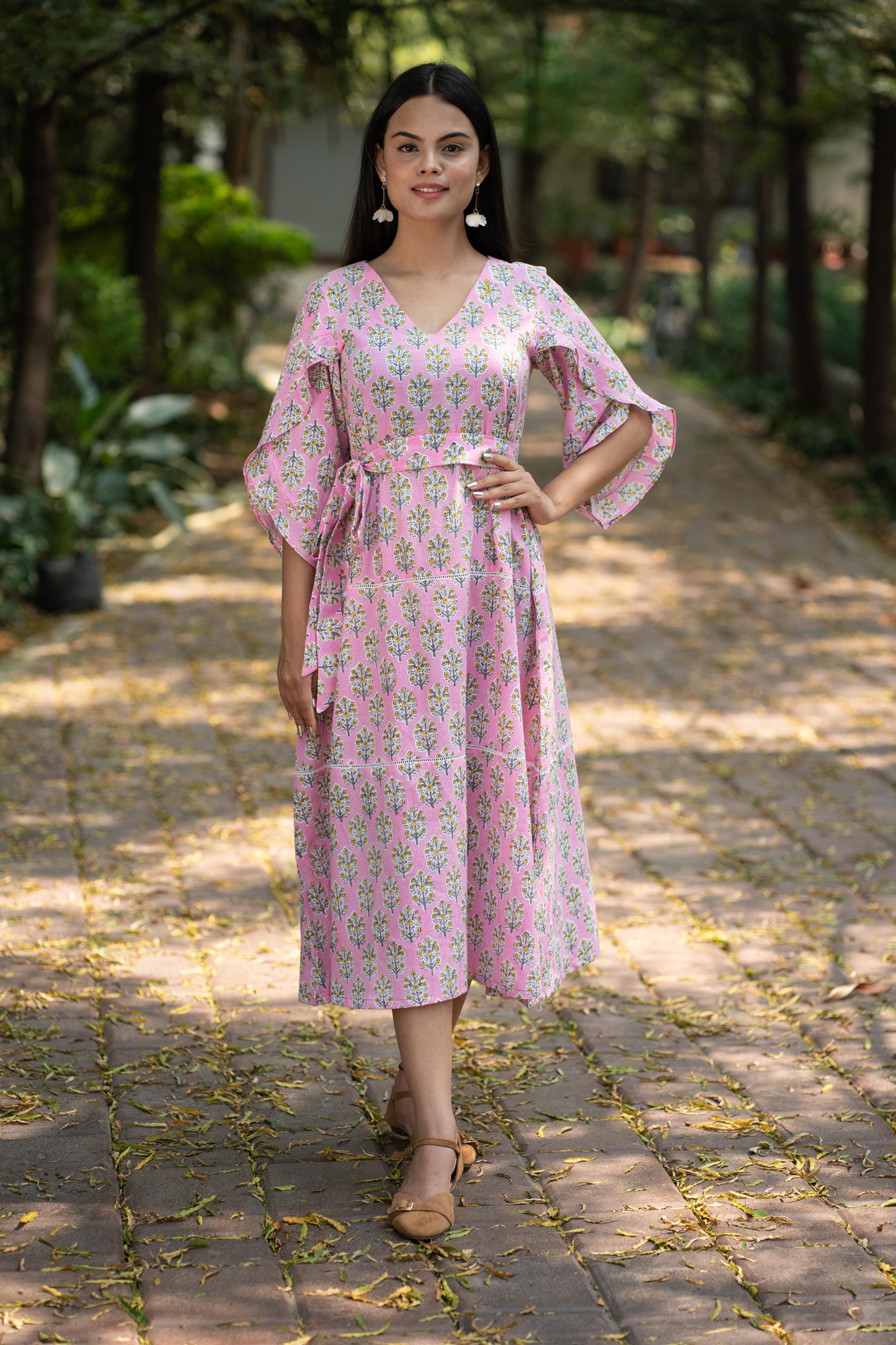 Pink Floral Dress