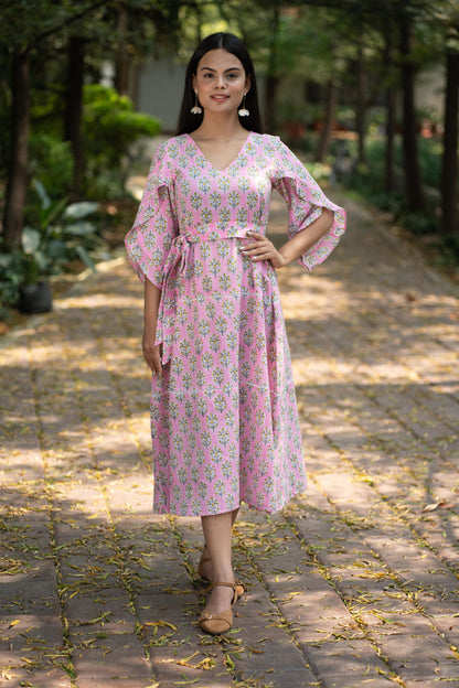 Pink Floral Dress