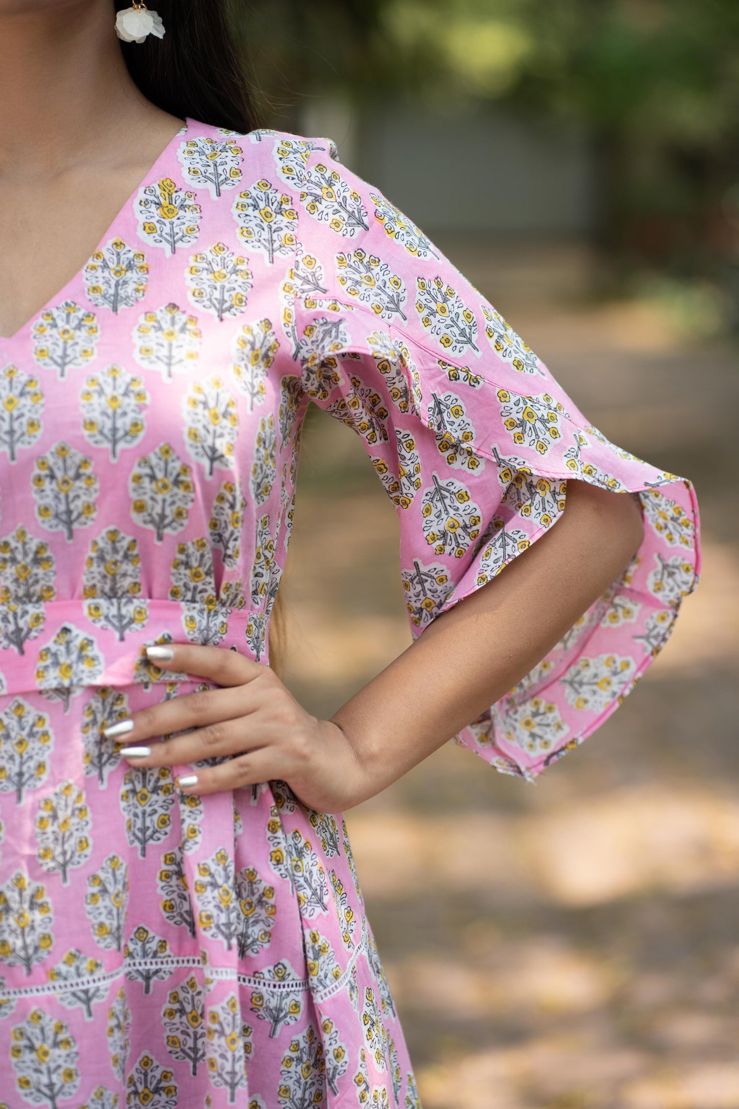 Pink Floral Dress