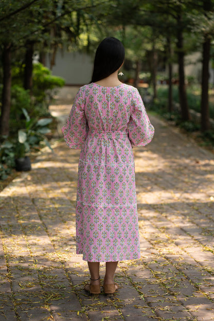 Pink Floral Dress