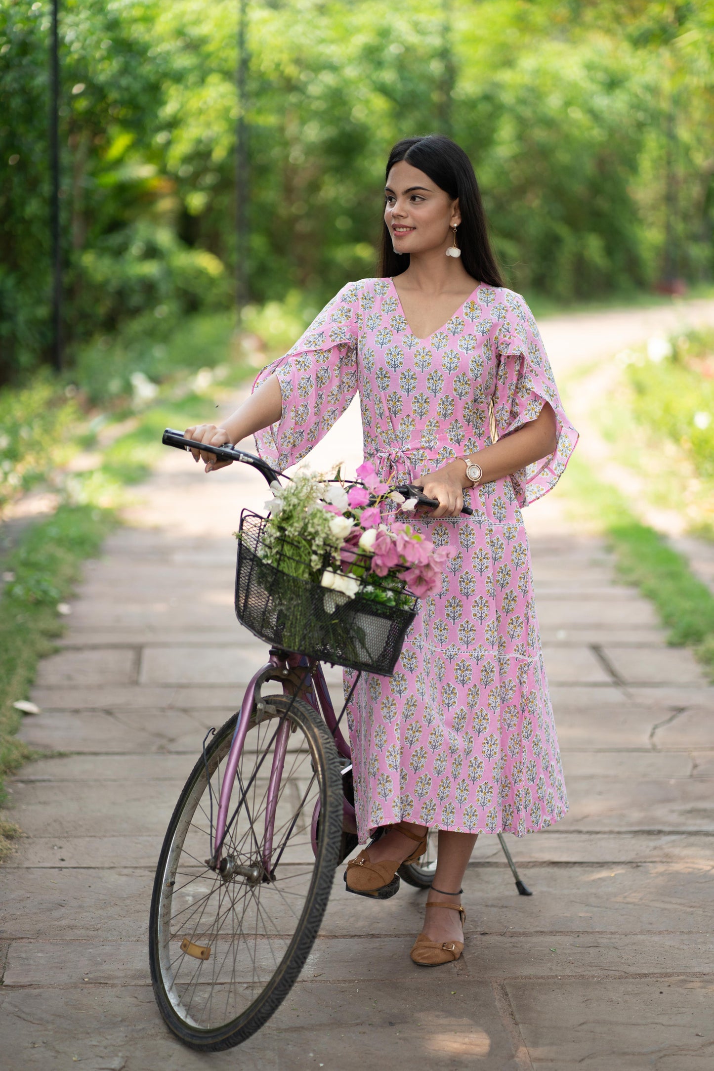 Pink Floral Dress