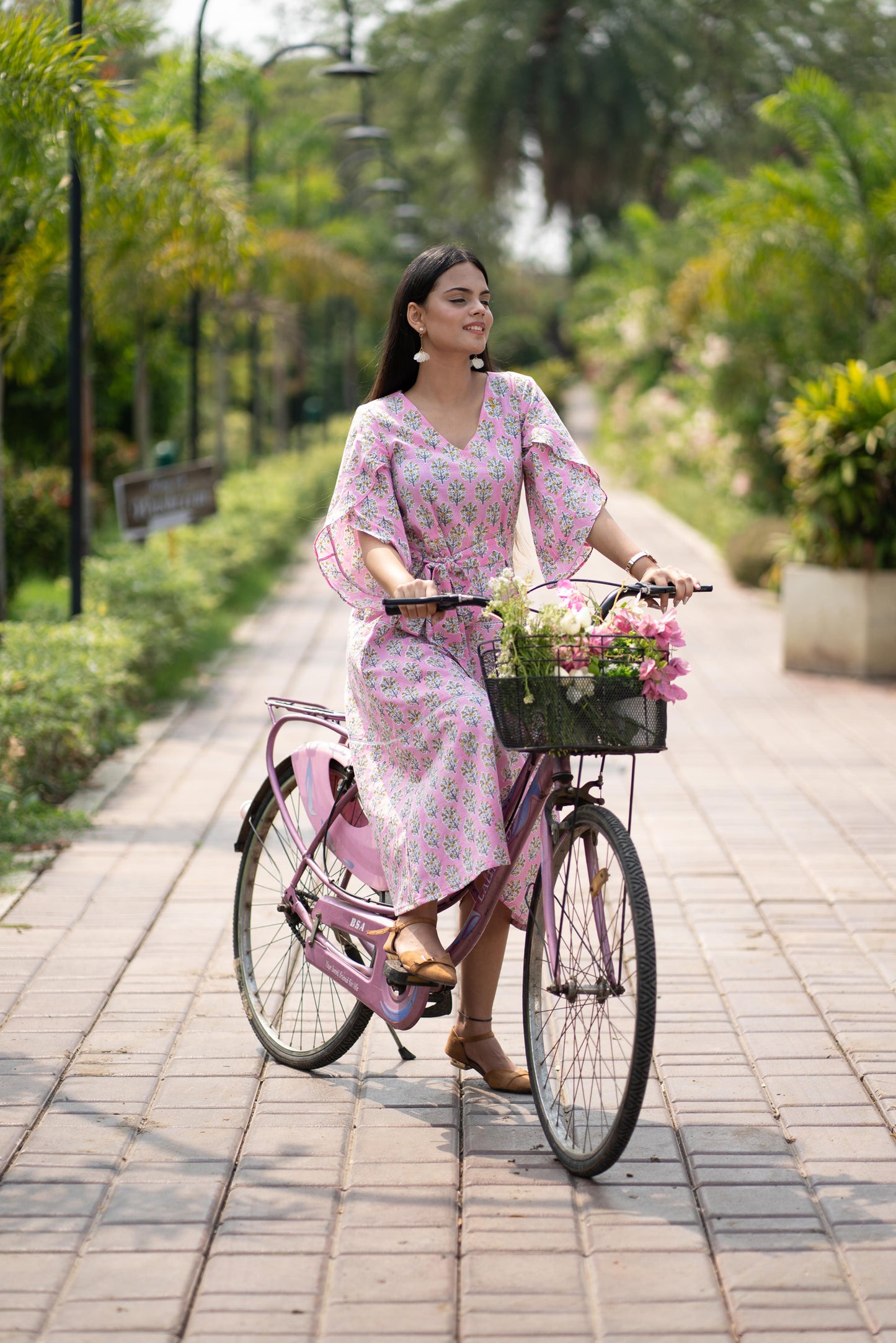 Pink Floral Dress