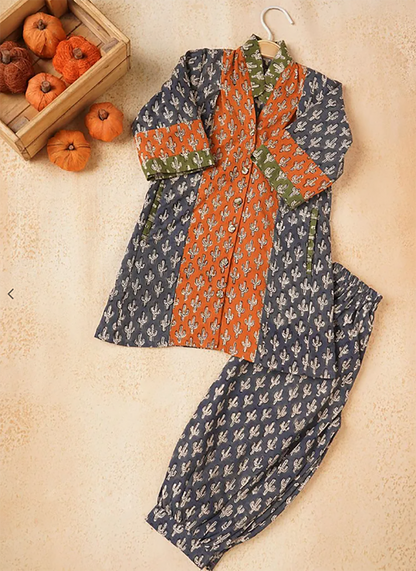 Print multicolor cordset for kids