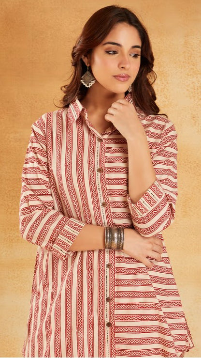 Red Bagh Print Cordset