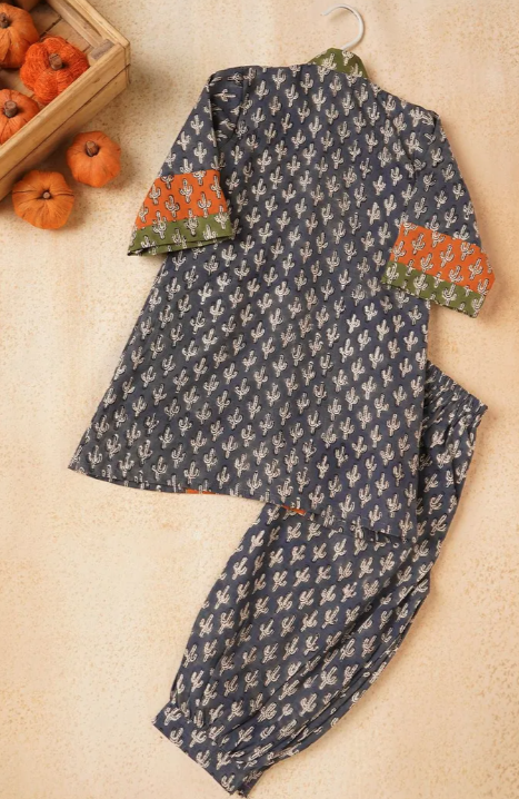 Print multicolor cordset for kids