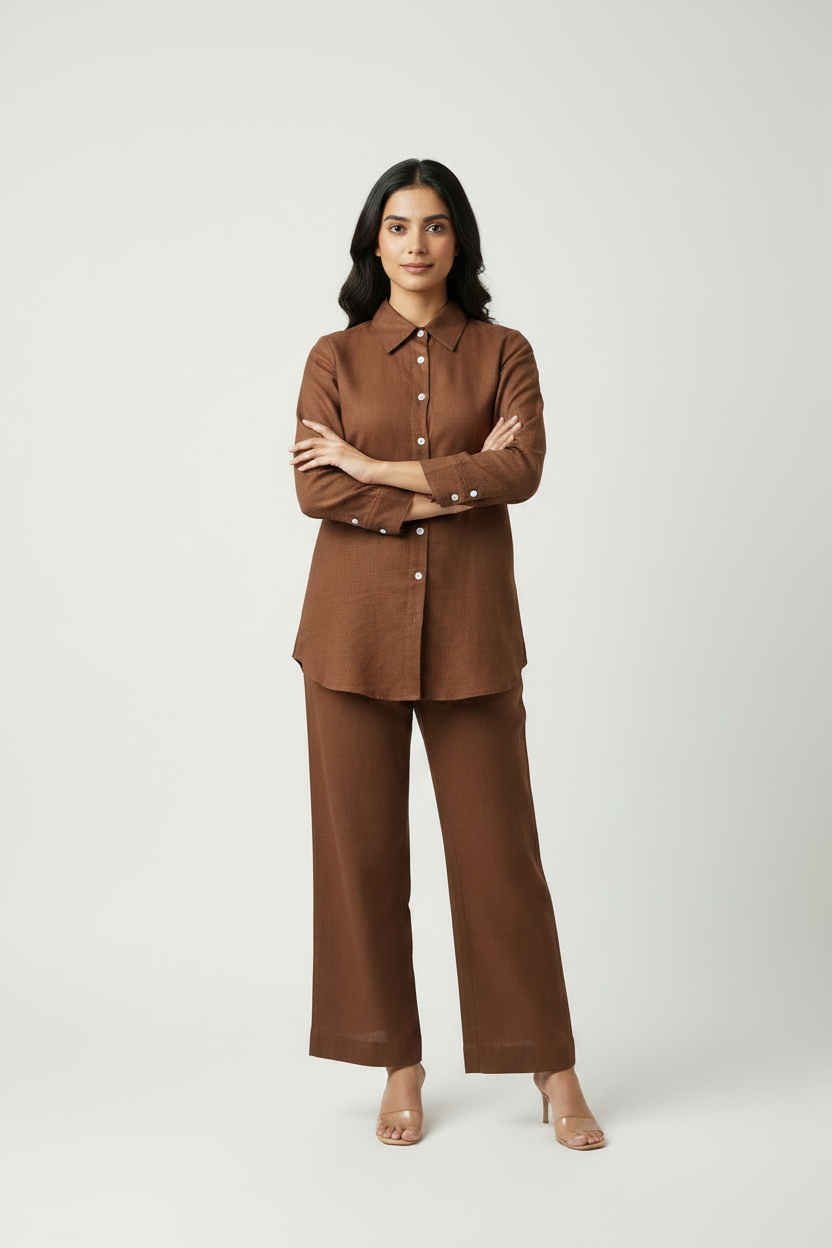 Brown Cotton Cordset