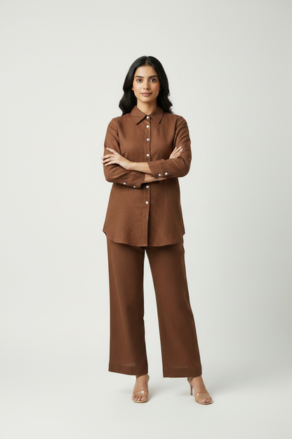 Brown Cotton Cordset